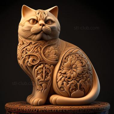 3D model st Traditional Persian cat (STL)